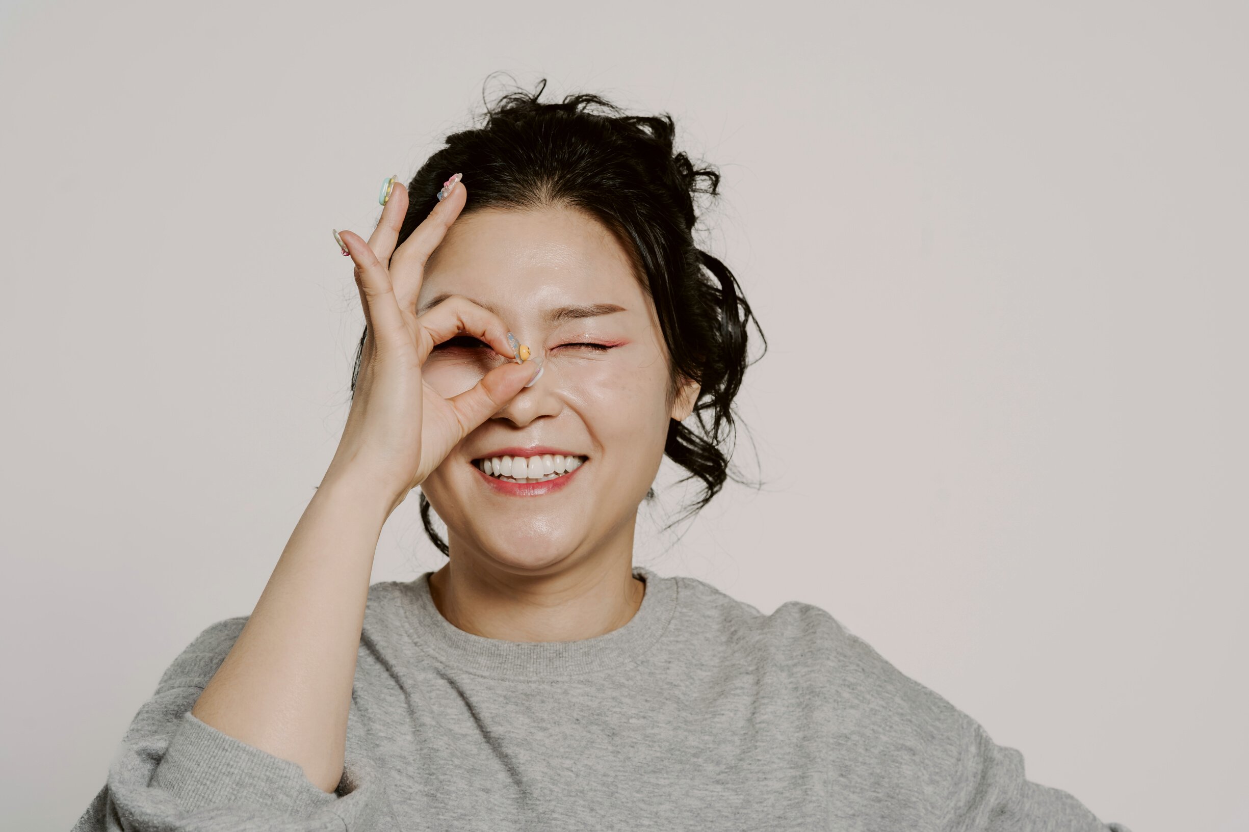 Woman with Eye Makeup